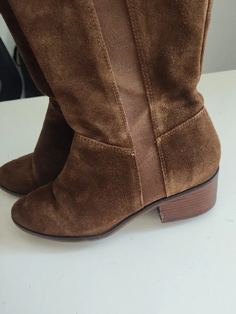 Steve Madden Giselle  Brown Suede Knee-High Women's Boots